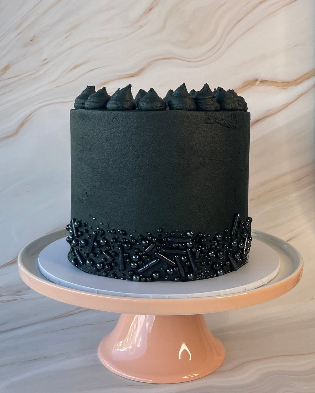 Black, White and Gold Cake – Crave by Leena